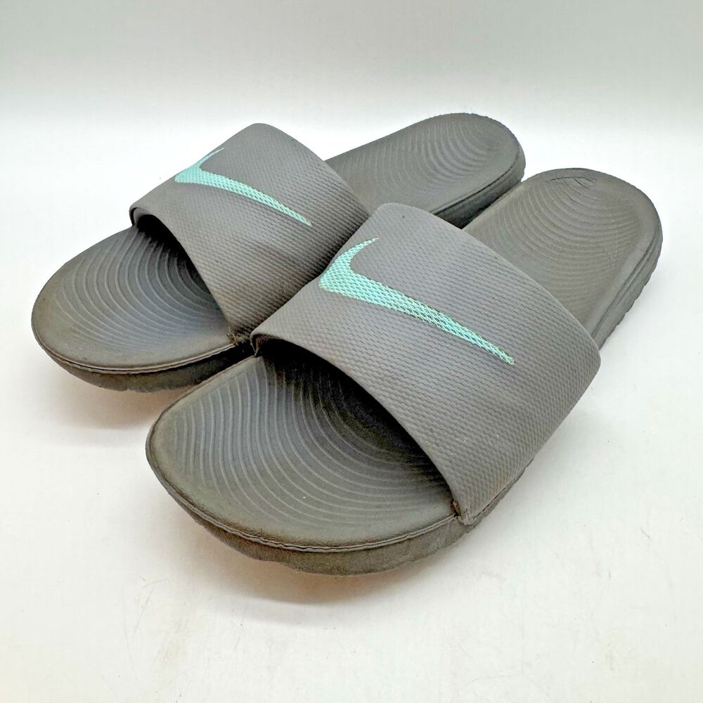 Nike Kawa Slides 834588-001 Women's 9 Sky Grey Blue Fury Beachcore Sports Sandal